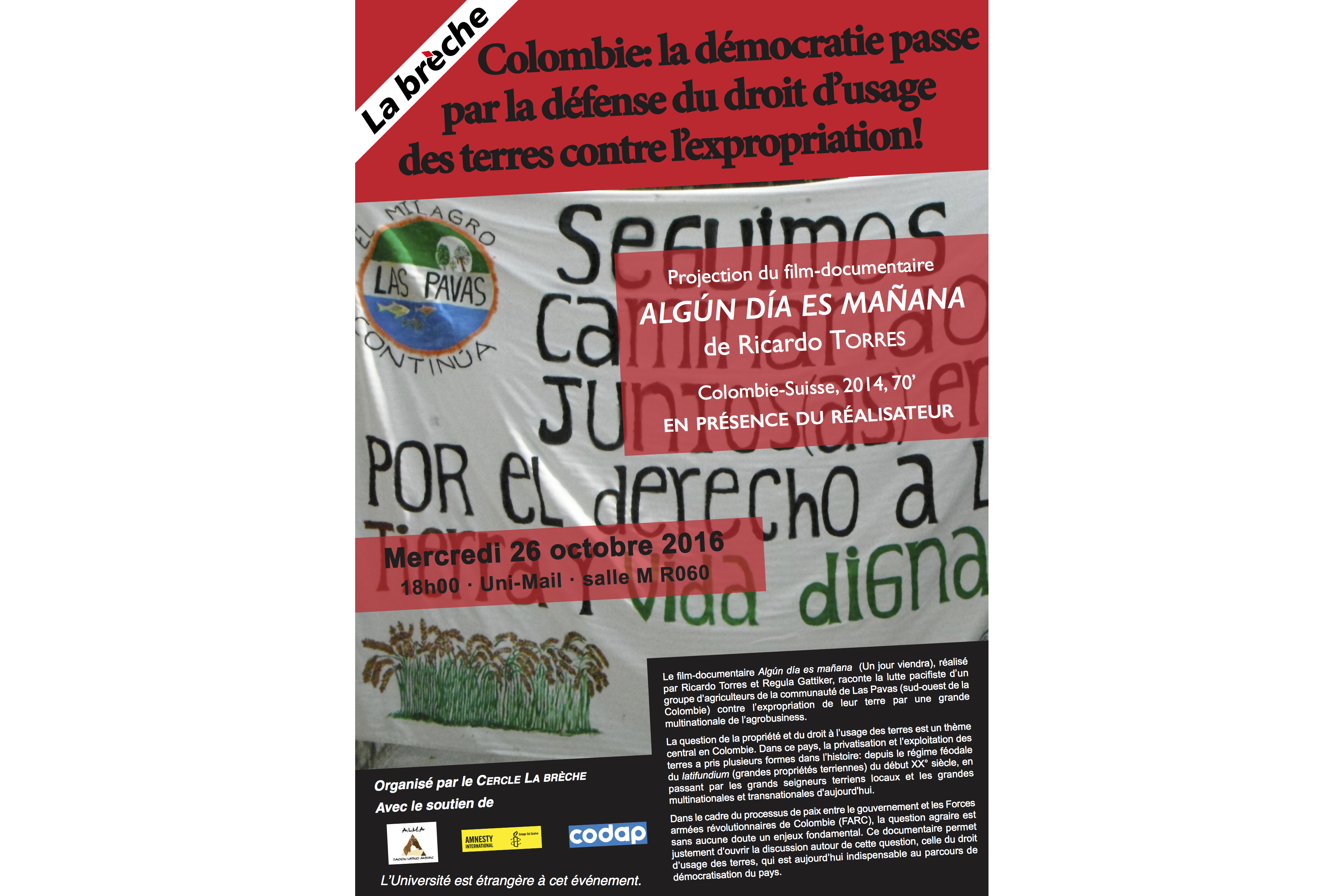 En Colombie, la démocratie passe par la défense du droit d’usage des terres contre l’expropriation
